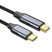 MINIDP4K60hz清线数据转接线 USB 甄选typeC转miniDP转换线