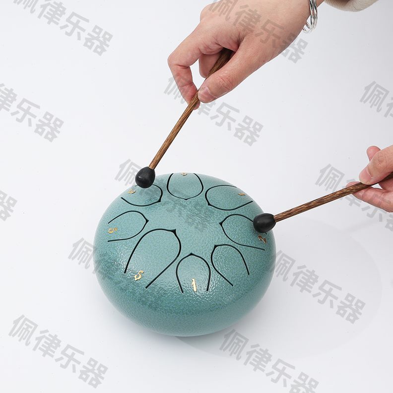 甄选初学手碟鼓儿童启蒙乐器空灵鼓6寸8音禅修空灵鼓手敲色空鼓忘