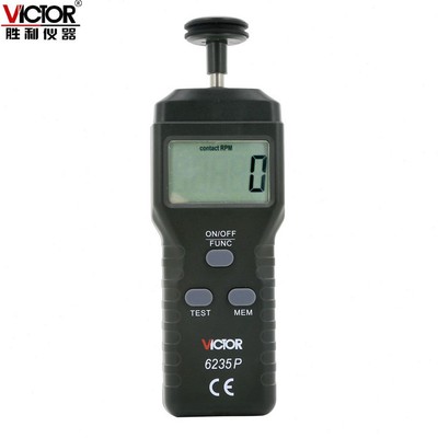 甄选胜利仪器 接触式转速表 VC6235P测速表 测速仪 转数表 接触线