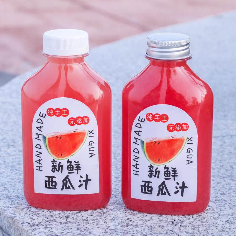 加厚透明瓶h6饮瓶料塑料锁店奶茶瓶牛奶西连瓜汁瓶带盖果汁瓶