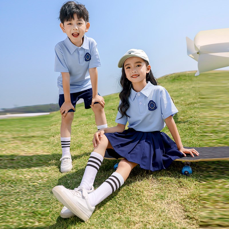 夏季新款小学h生校服班服学院风幼儿园园服六一节日表演服毕业照