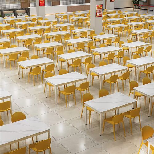 广东职工餐厅4人桌椅商用员工食堂餐桌椅6人学校学W生饭堂桌子定