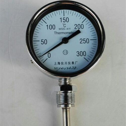 wss-411 双金属温度计 径向 0~100 0-150度  表盘直径100mm