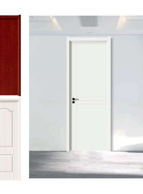 定 制白色免漆碳晶室内门房门实木复合卧室门套装门生态门木门安