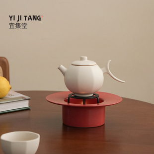 宜集堂中古风茶壶泡茶家用套装小茶壶手工陶瓷加热保温办公室新年