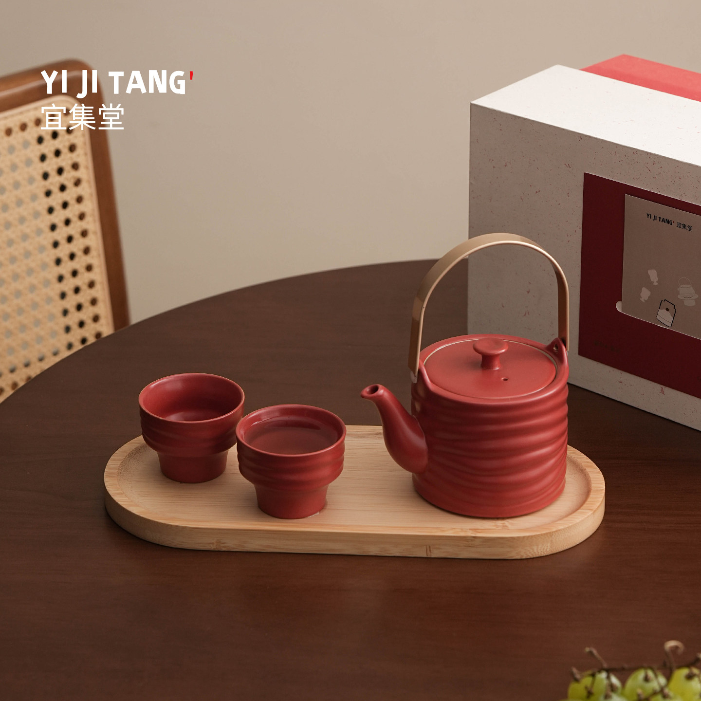 宜集堂川mini哑光陶瓷功夫茶具图片