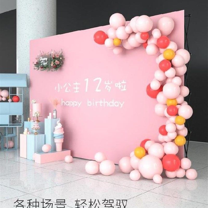 新款签到墙背景签到处喷绘海报布喷绘布现场,展板跨年会广告架自