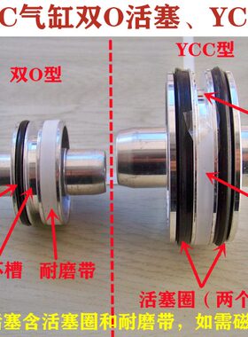 SC/SCJ气缸活塞 双O型/YCC型活塞32/40/50/63/80/125/160/200/250
