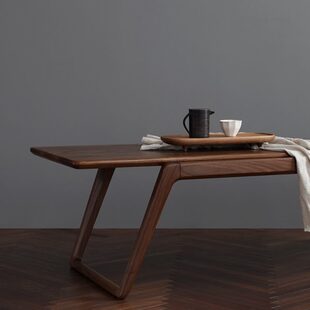 山隐造物南风长几黑胡桃木樱桃木全实木茶几桌小户型禅意家具