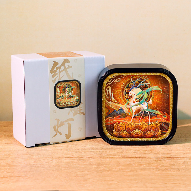 创意文创礼物景区旅游商务会议纪念品送客户3d立体纸雕灯小夜灯