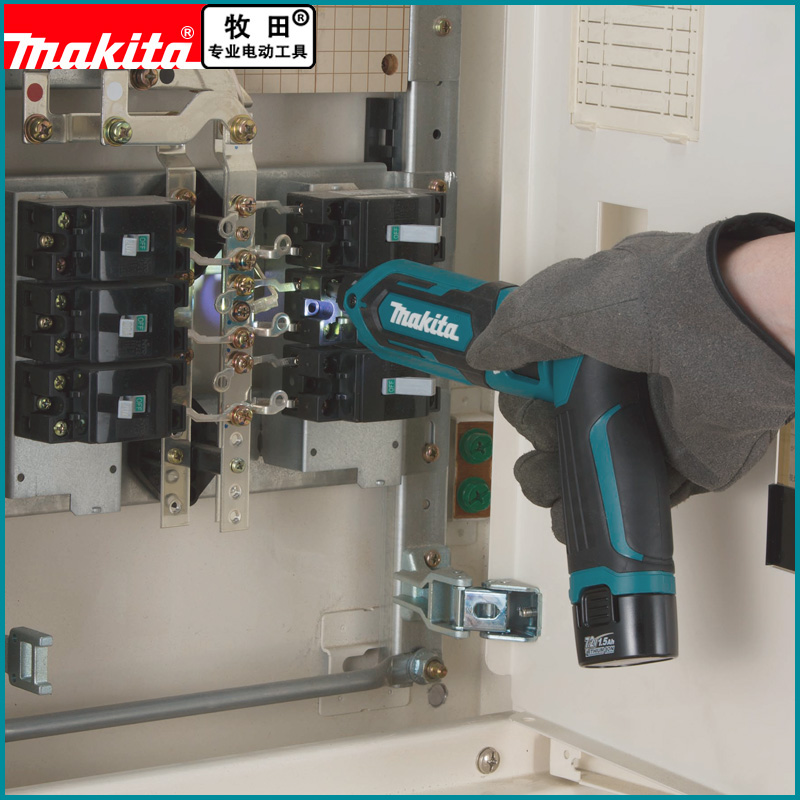 makita日本牧田电动螺丝批TD022D折叠式充电起子机7.2V锂电螺丝刀