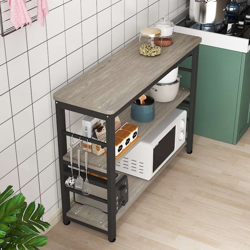 桌子简易出租屋做饭厨房置物架子收纳切菜放碗筷长方形灶台电磁炉