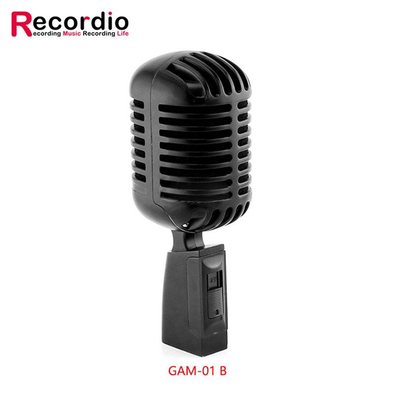 复古麦动圈话筒麦古m典复古动圈麦克风明星舞台仿古怀旧金属话筒