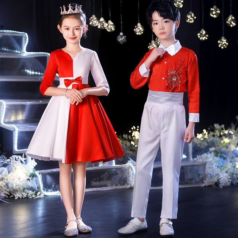 六一儿童节大合唱团演出服中w小学生诗歌朗诵比赛舞蹈男女表演服