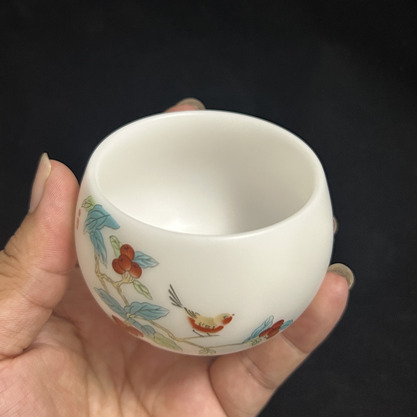 素烧白瓷茶杯主人杯单杯德化白瓷