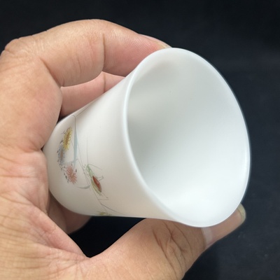 素烧闻香杯60ml德化白瓷茶杯