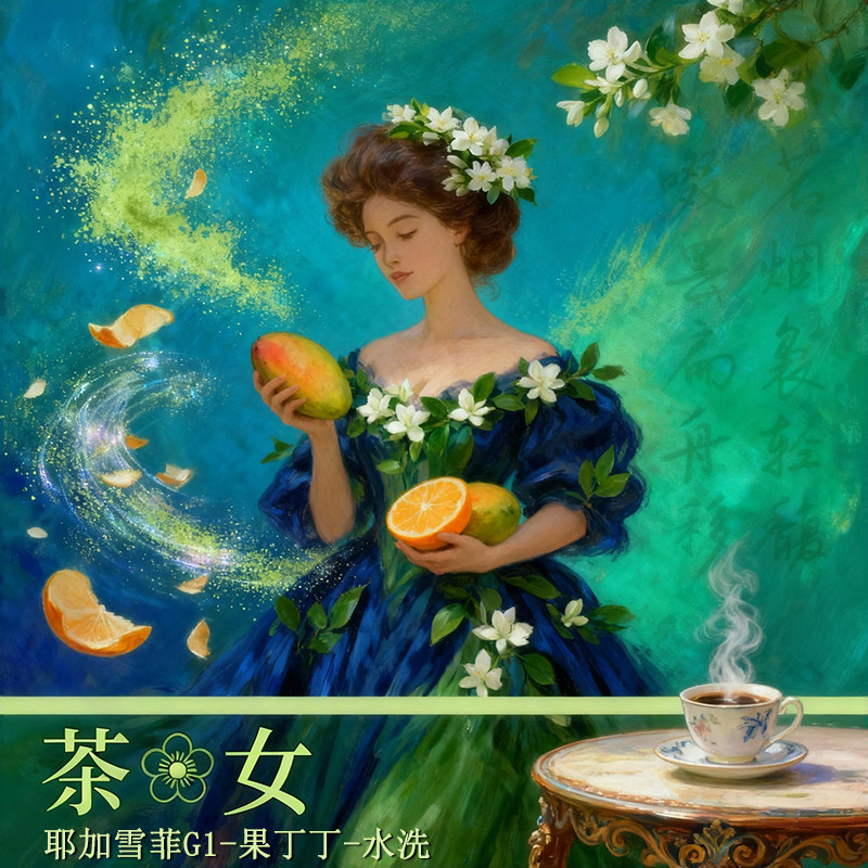 世咖茶花女耶加雪菲果丁丁咖啡豆水洗埃塞俄比亚手冲原装进口精品