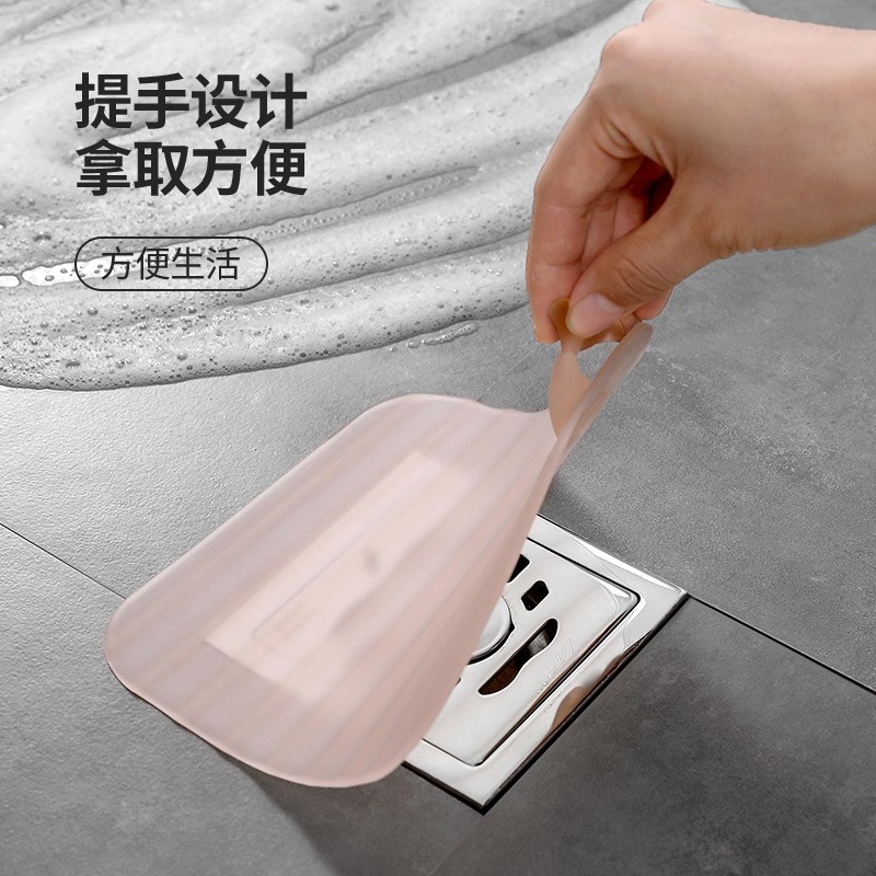 地漏防臭矽胶垫下水道防臭盖封口盖堵口器厕所防小.飞虫封闭盖