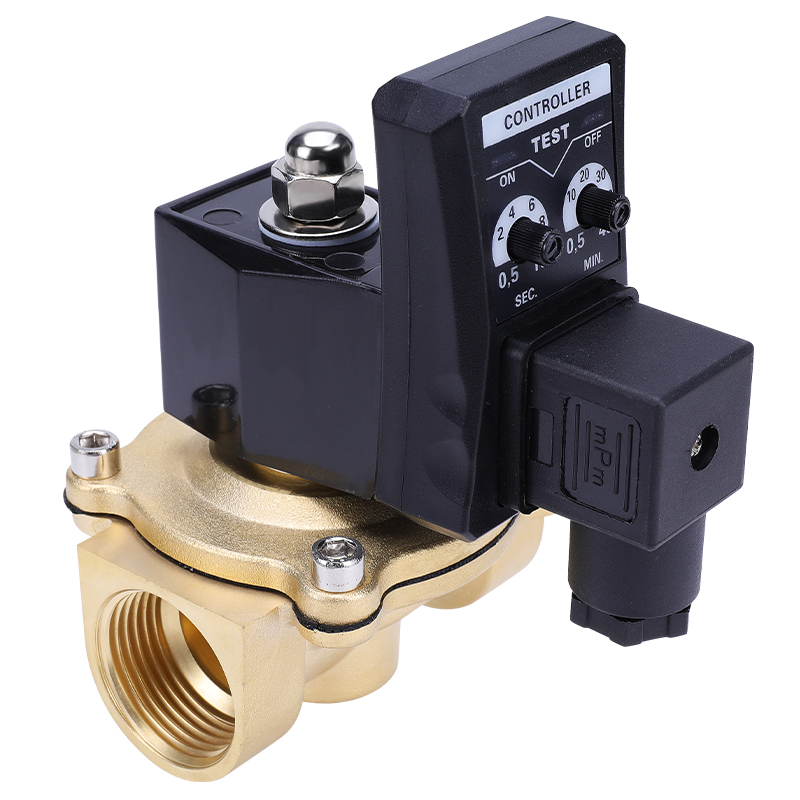 电子自动排水阀定时器循环时间灌B溉放水阀开关管道V水管电磁控制