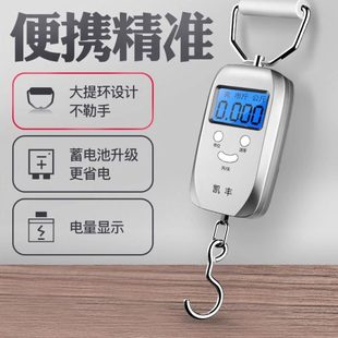 称家用小秤手提电子秤10公斤50kg便携式高精度家用手称弹簧称小型