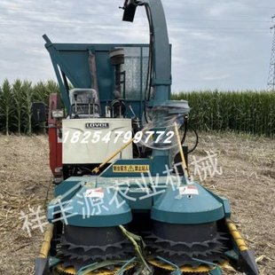 小型养殖用割草机圆盘青储机轮式高速收割机履带式秸秆牧草储备