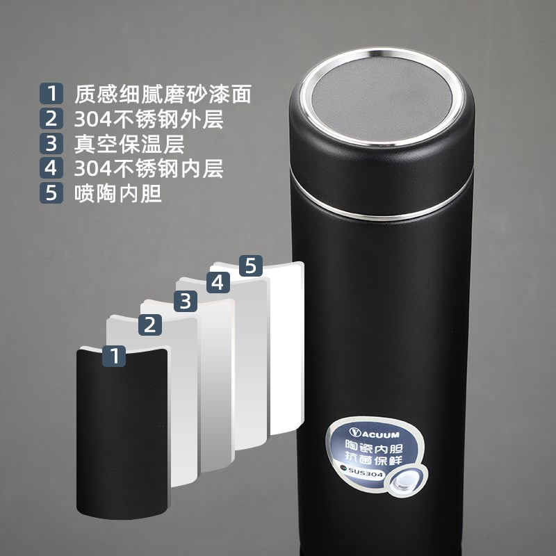 保温杯陶瓷内胆水杯定制logo同学聚会礼品茶杯订做刻字