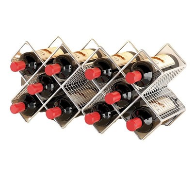 红酒架子家用葡萄酒存放架托斜放收纳架置物架红酒展示架酒架酒柜