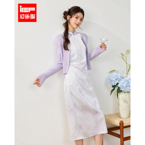 IEF/爱依服2026夏秋新款新中式成熟优雅气质感通勤显瘦里外套裙女