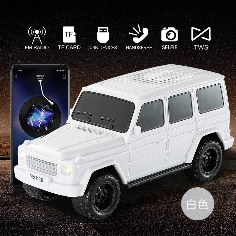 WS591新款现货越野车车模w无线小音响家用汽车超重低音炮蓝牙音