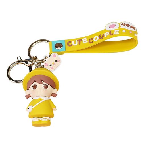 创意可爱钥匙扣挂件女网红小清新卡通情侣汽车钥S匙链圈女背包挂