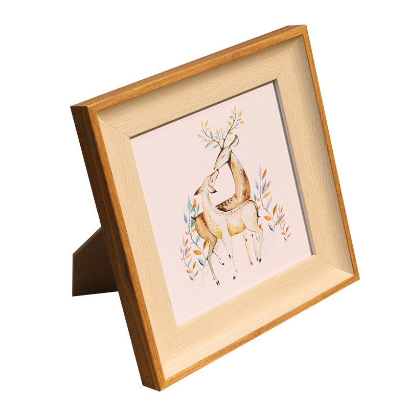 画框装裱影楼照片加冲洗照片6寸 8寸装饰客厅挂墙T 正方形相框摆图片