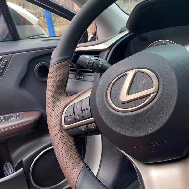适用于雷克萨斯EhS200/300H真皮手缝方向盘套RX300350真皮方向盘