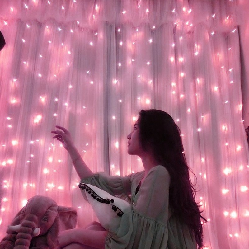 3*3米LEDj彩灯冰条灯窗帘灯婚庆圣诞节装饰灯串大型工程亮化