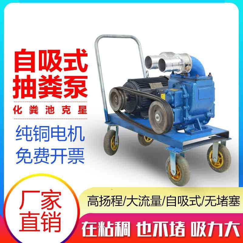 泽洋抽粪泵养殖场真空自吸猪粪机家用防洪化粪池抽污水泥浆泵