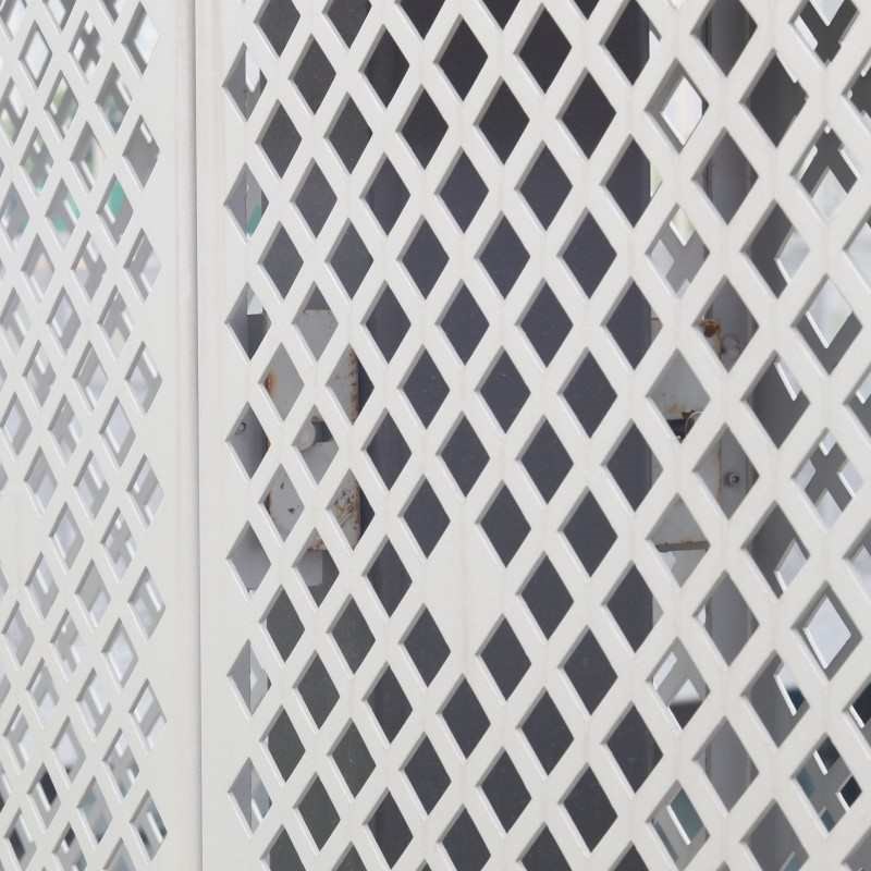 铝合金装饰围栏广场变电箱遮挡y镂空安全防护网冲孔铝单板电箱围