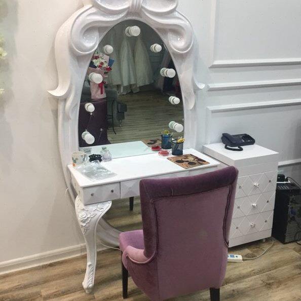 影楼化妆镜梳妆台/单面双面/带灯/欧式影楼化妆台/影楼家具化妆台