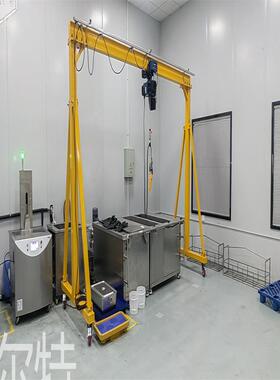 FT5无轨升降龙门架铝合金小型门式起重机可拆卸遥控万向轮移动龙