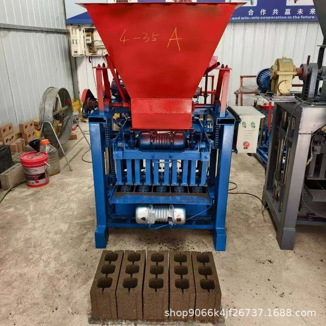 小型家用移动水泥制砖机一机多用免烧空心砌块u型渠成型机