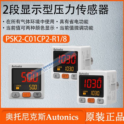 奥托尼克斯压力传感器2段显示型PSK2-C01CP2 C01CNV C1CN2-R1/8