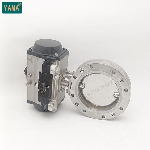 气动真空蝶阀双控电磁阀 不锈钢304/316L法兰式DN50 80200 300