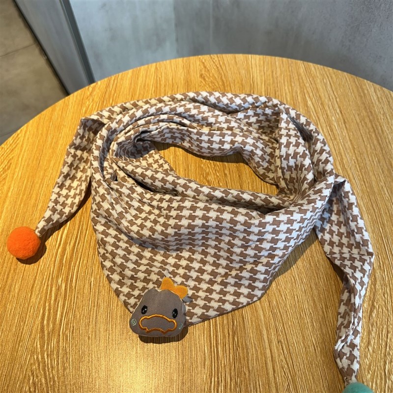 2023新款儿童保暖围巾r婴儿三角巾宝宝秋冬季脖套女童防风男童围