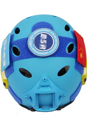 蓝色FAST头盔 PJ 椭圆孔 骑行CS 蓝G天cos救援搜救装备 可调节头