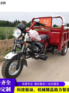 家用拉粮运输车 山区载货摩托三轮车 工地运输带高低速自卸车