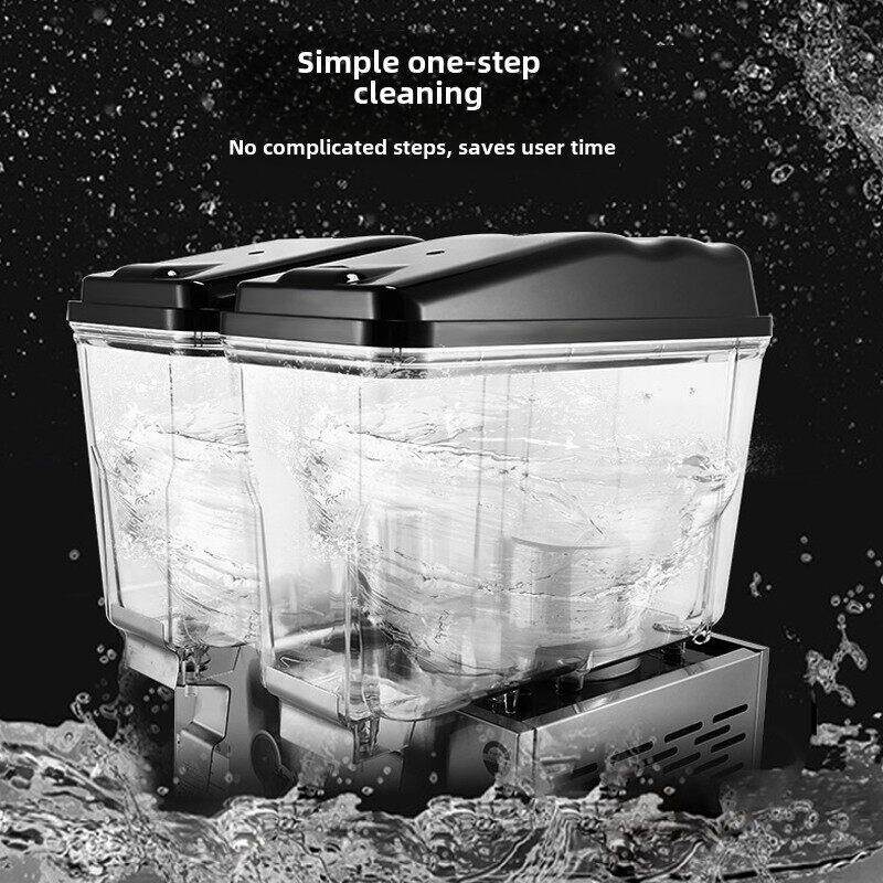 乐创饮料机商用冷热双缸全自动果汁机汽水可乐机奶茶店冷饮机摊位