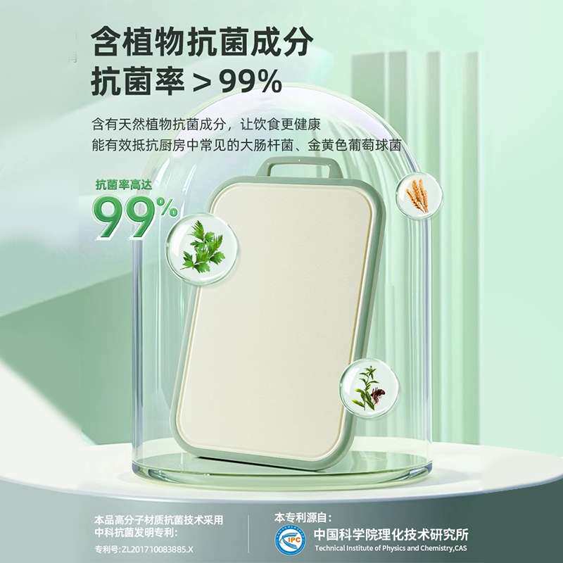 好管家菜板砧板切菜板抗菌防霉家用案板厨房双面防滑粘板切水果板