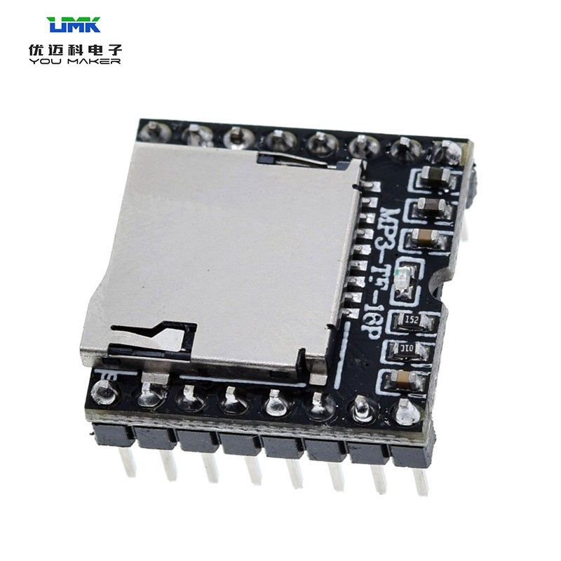 适用于单片机DIY 广播语音播放器模块SD卡TF卡驱动IO控制串口模式