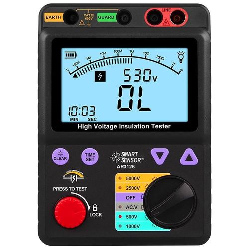 希玛AR907+兆欧表数字摇表AR3123/AR3125/AR3126绝缘电阻测试仪