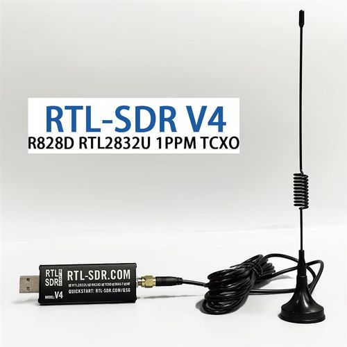 RTL-SDR Blog V4 R828D RTL2832U 射频软件无线电接收机SDR收音机