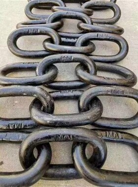 山泰重工锰钢猝火圆环链刮板机链条25MnV工业矿用链条