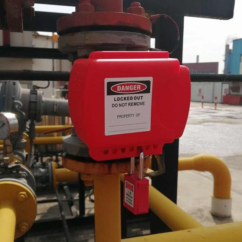 法兰式球阀锁 工业阀门DN8-DN125通用型手柄拆卸式可调节阀门锁具